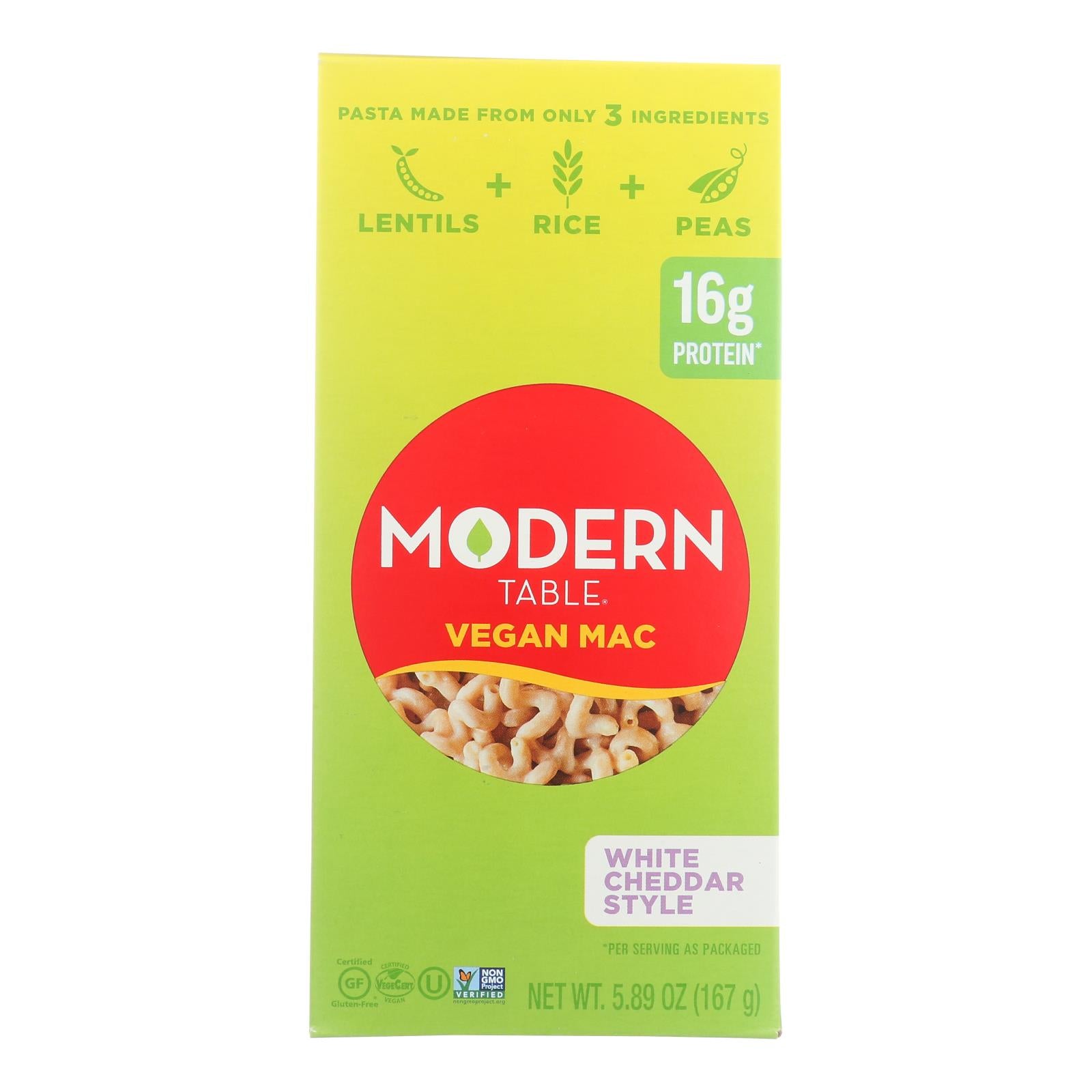 Modern Table, Modern Table - Mac&chs Vegan White Ched - Case of 6 - 5.89 OZ (Pack of 6)