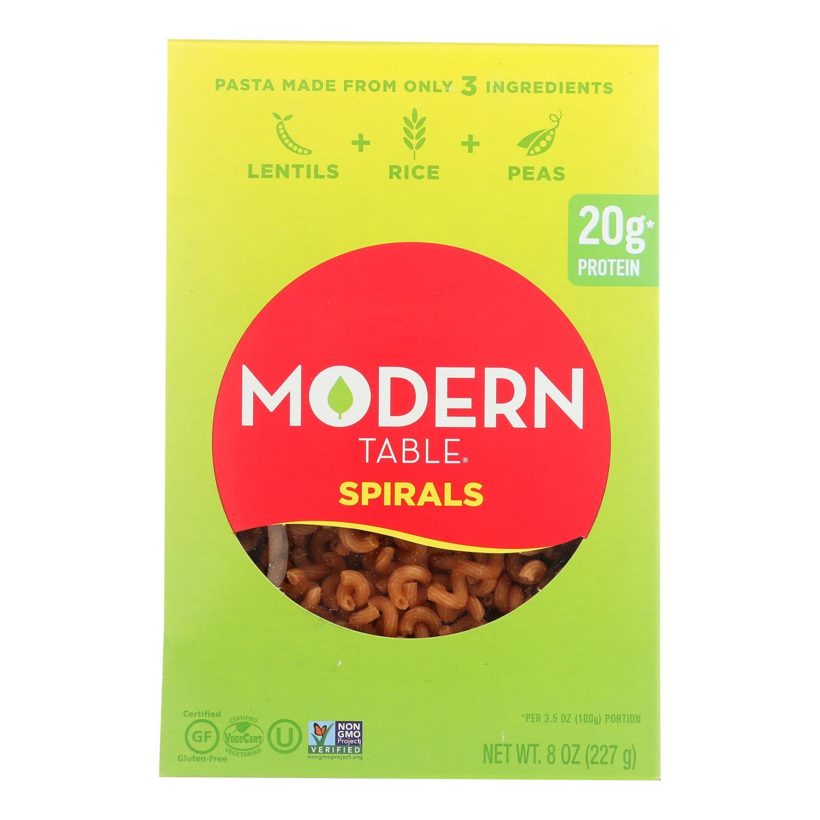 Modern Table, Modern Table® Complete Protein Pasta - Case of 6 - 8 OZ (Pack of 6)