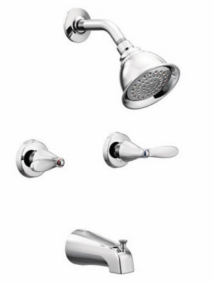 MOEN INCORPORATED, Moen Adler 2-Handle Chrome Tub and Shower Faucet
