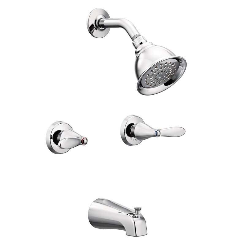MOEN INCORPORATED, Moen Adler 2-Handle Chrome Tub and Shower Faucet