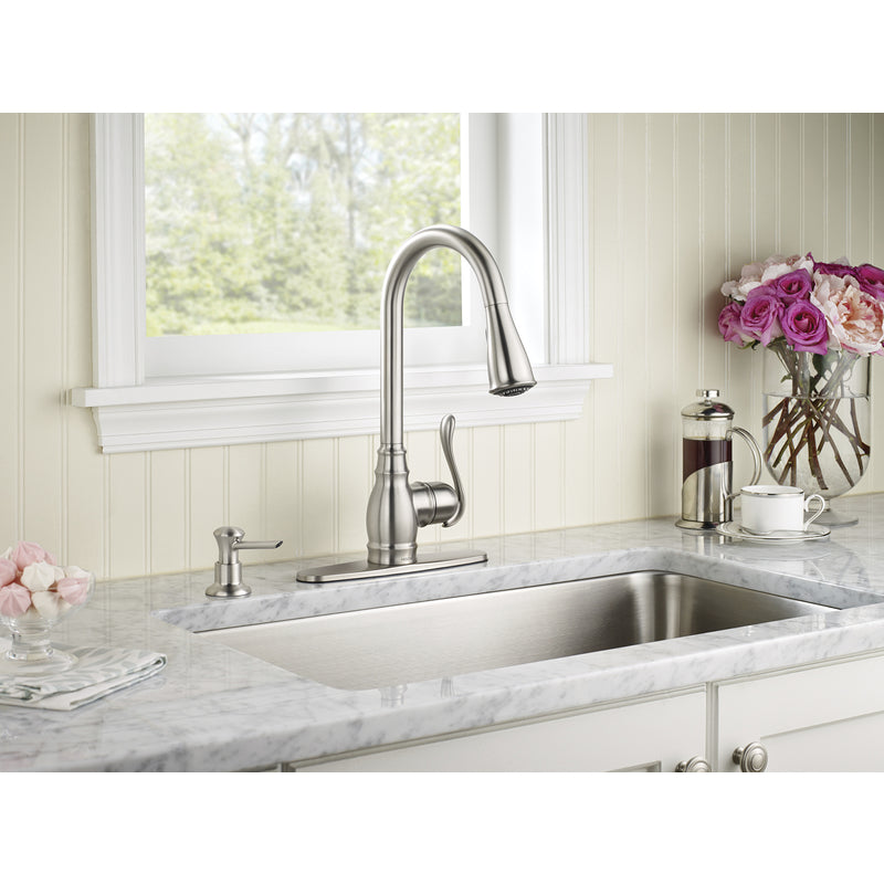 MOEN INCORPORATED, Moen Anabelle One Handle Stainless Steel Pull-Down Kitchen Faucet