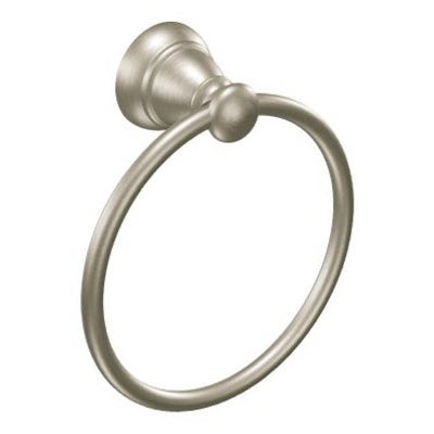 MOEN INC, Moen Banbury Brushed Nickel Towel Ring Aluminum