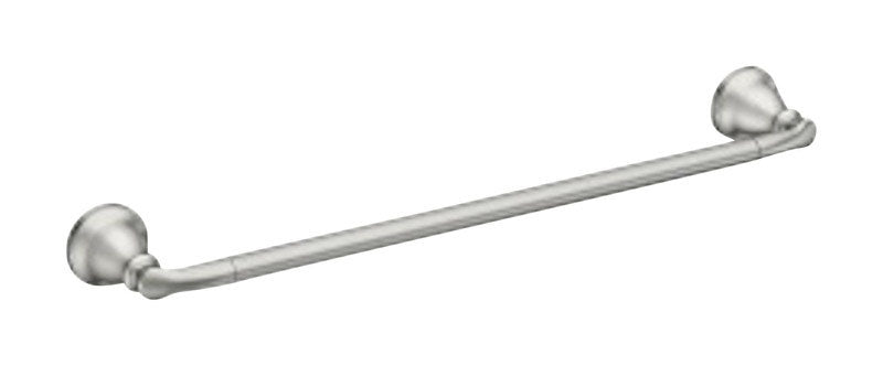 MOEN INC, Moen Hilliard Brushed Nickel Towel Bar 18 in. L Metal