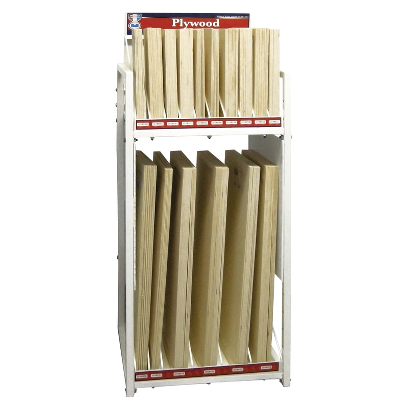 SAUNDERS MIDWEST LLC, PLYWOOD DISPLAY RACK WHT