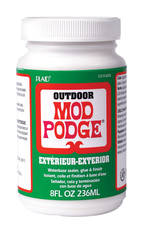 PLAID ENTERPRISES INC, Plaid Mod Podge White Glue High Strength Outdoor Decoupage 8 oz. (Pack of 3)