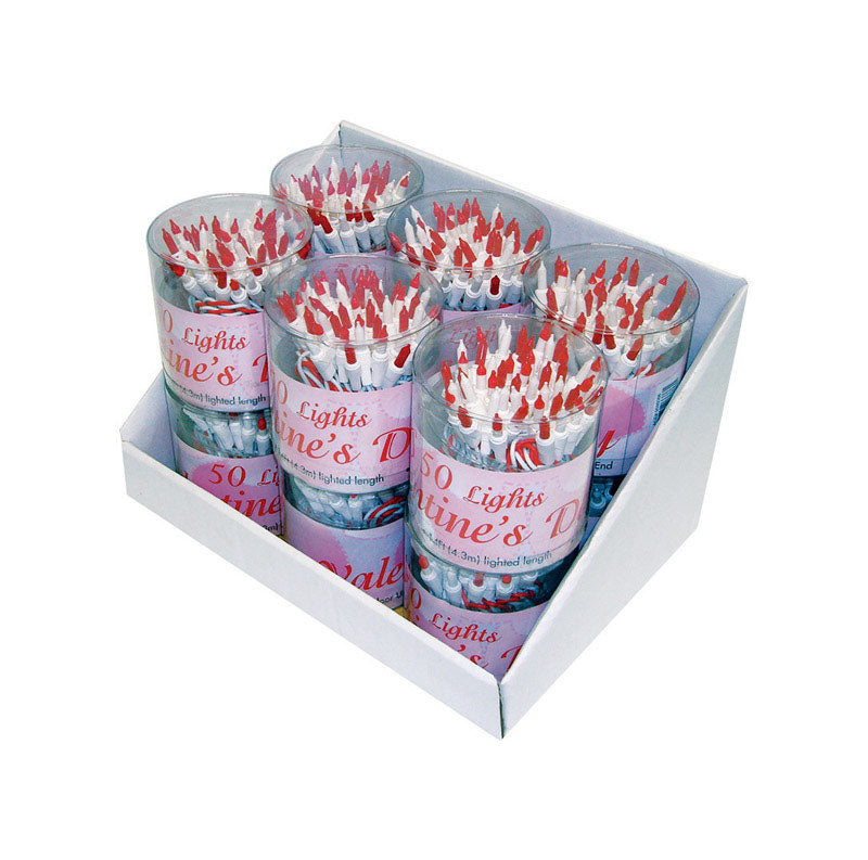 ACE TRADING - SIENNA, Sienna Valentine Red/White Light Assortment 7.5 ft. (Pack of 12)