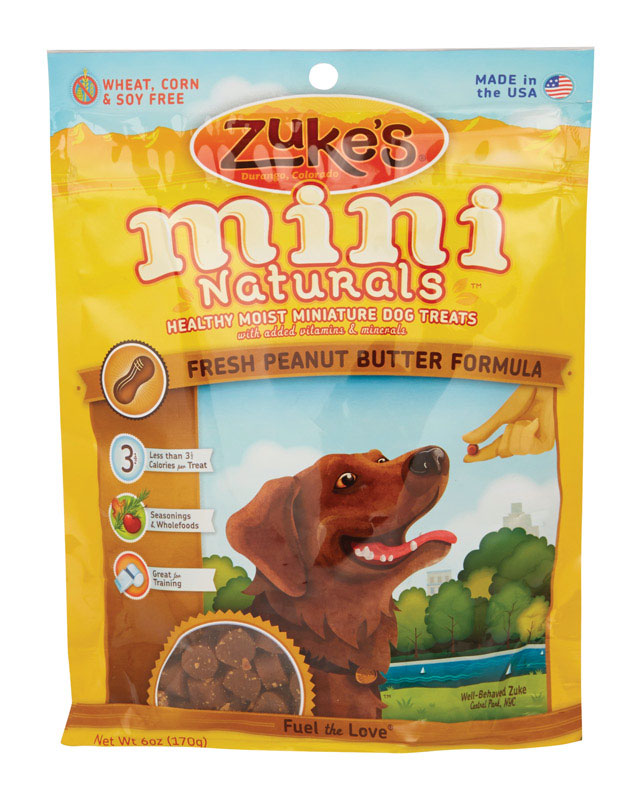 PHILLIPS FEED SERVICE INC, Zuke's  All Natural Mini  Peanut Butter  Treats  For Dog 6 oz. 6.25 in. 1 pk